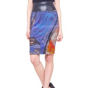 Akris punto Graffiti Pencil Skirt